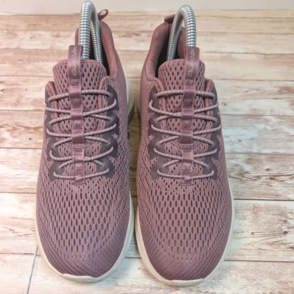 Skechers Ladies UltraFlex Bungee Slip On Sneaker Tennis Shoes Mauve Women's 6.5 - Picture 6 of 16